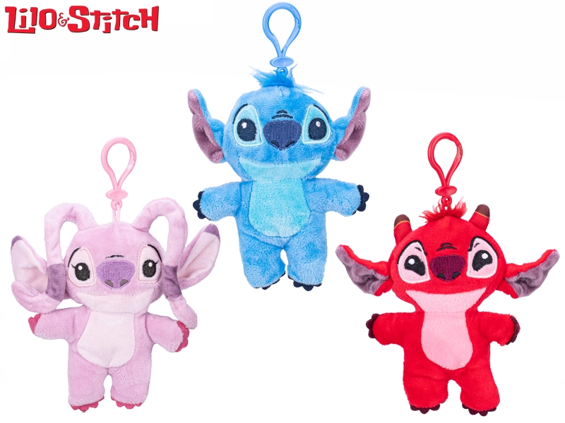 Plyšový přívěsek na klíče Lilo & Stitch 13 cm