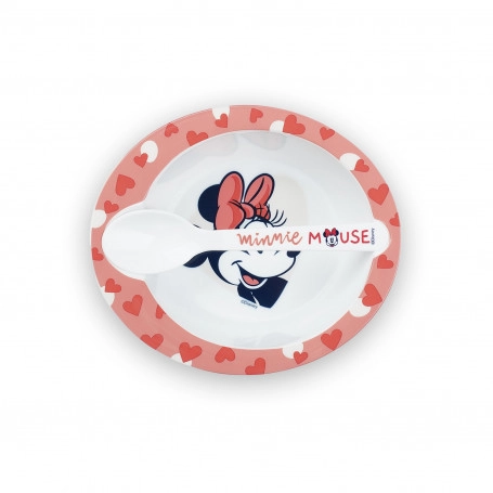 Sada nádobí do mikrovlnky s miskou a lžičkou DISNEY Minnie