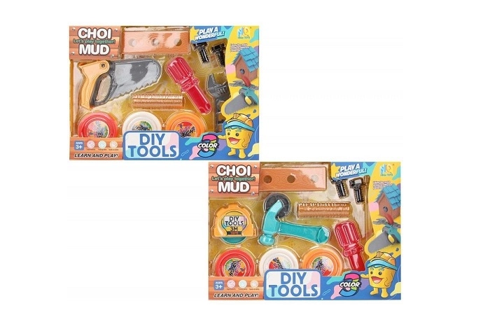 Kreativní sada modelíny s dětským nářadím