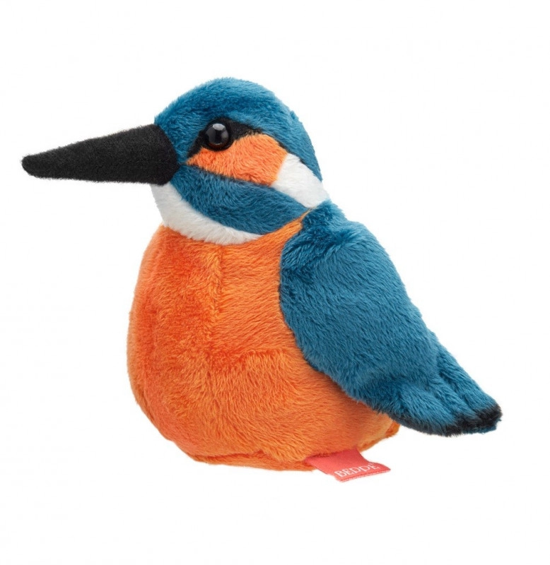 Plyšový pták ledňáček obyčejný 13 cm