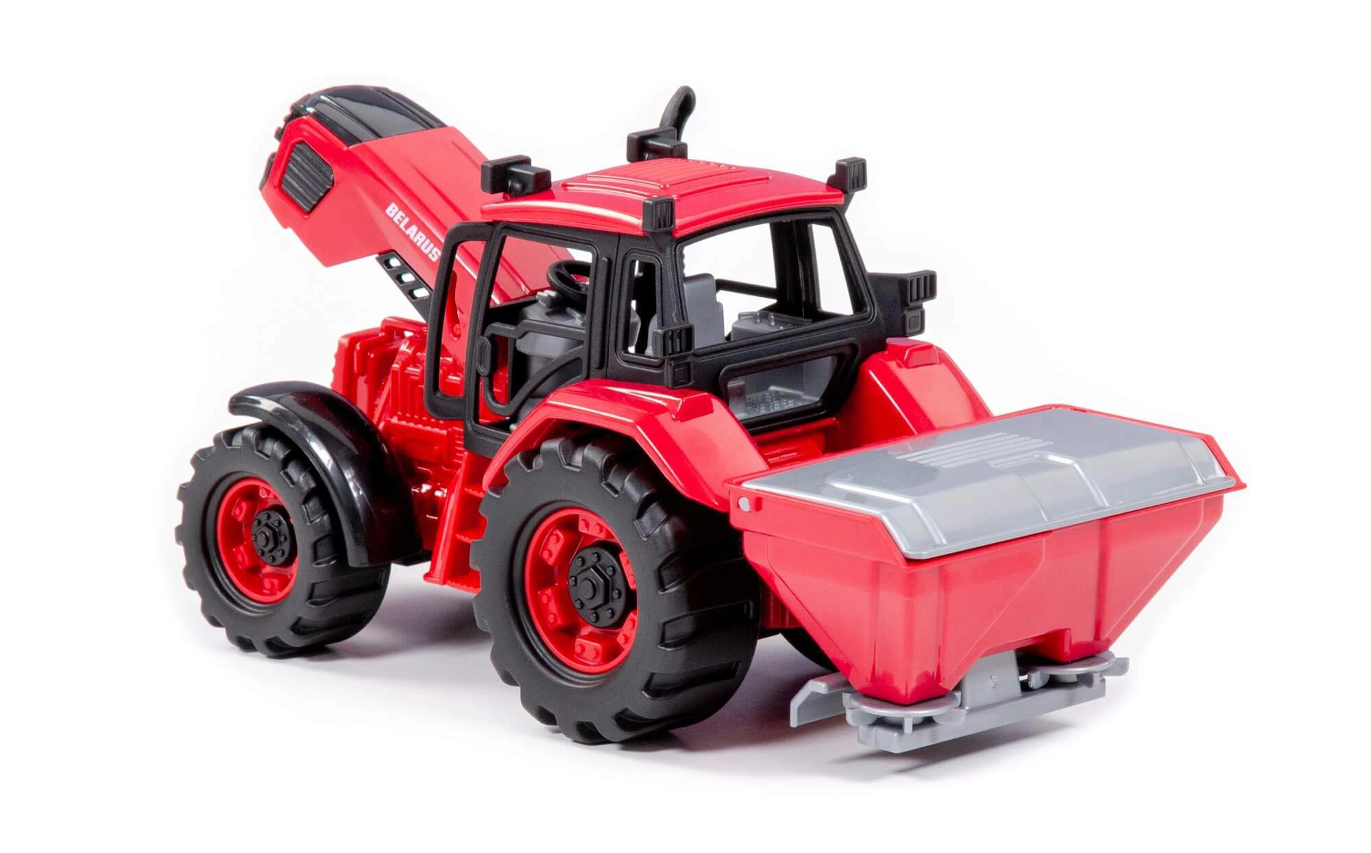 wiky Traktor Belarus s přívěsem na hnojení