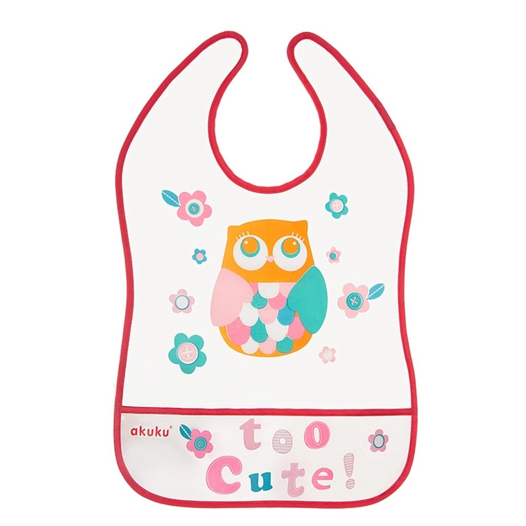 Akuku dětský bryndák s kapsou Owl