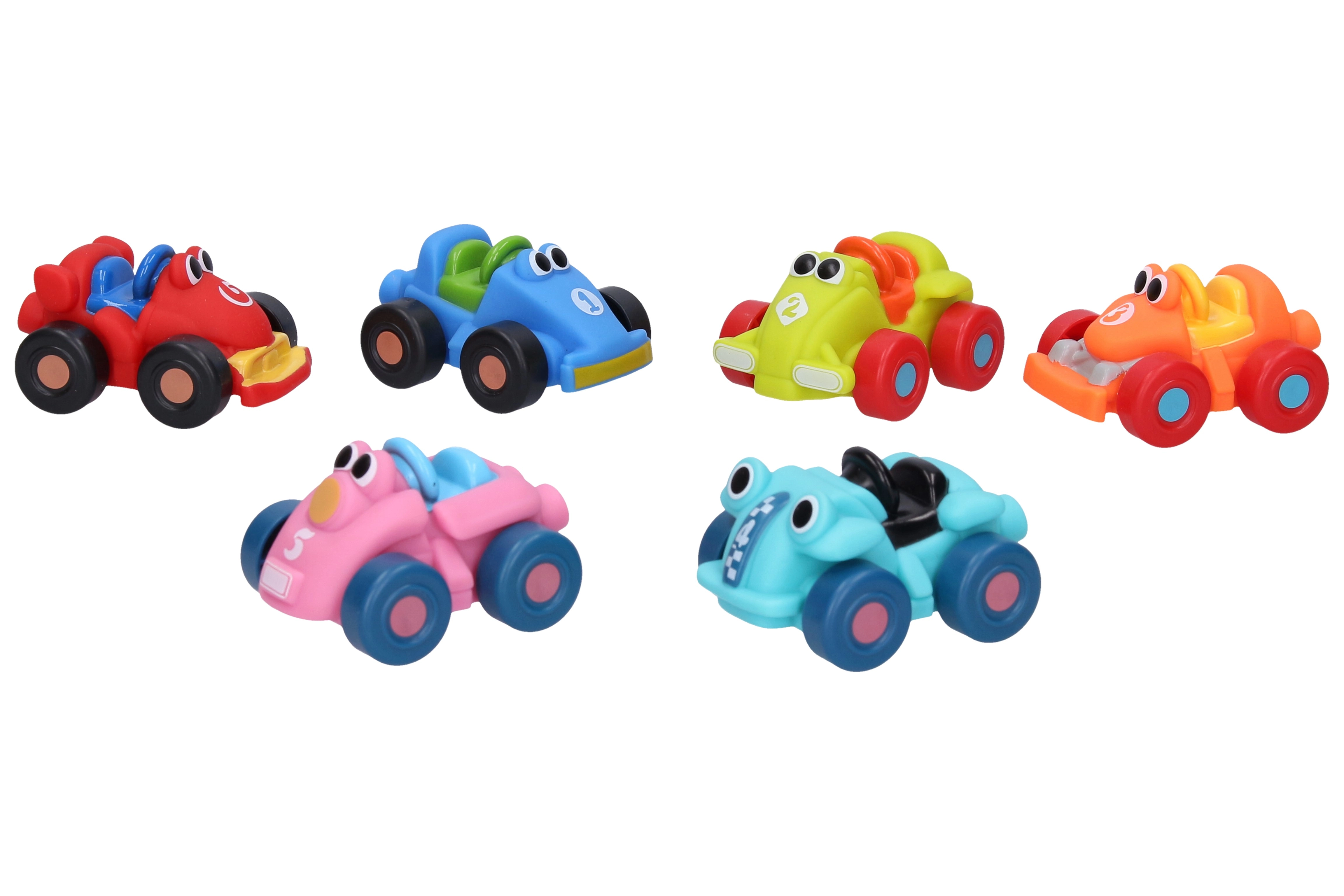 Měkké závodní autíčko pro nejmenší 7,8 cm