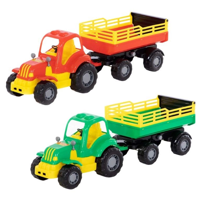 Traktor s vlečkou Mighty - 1 kus