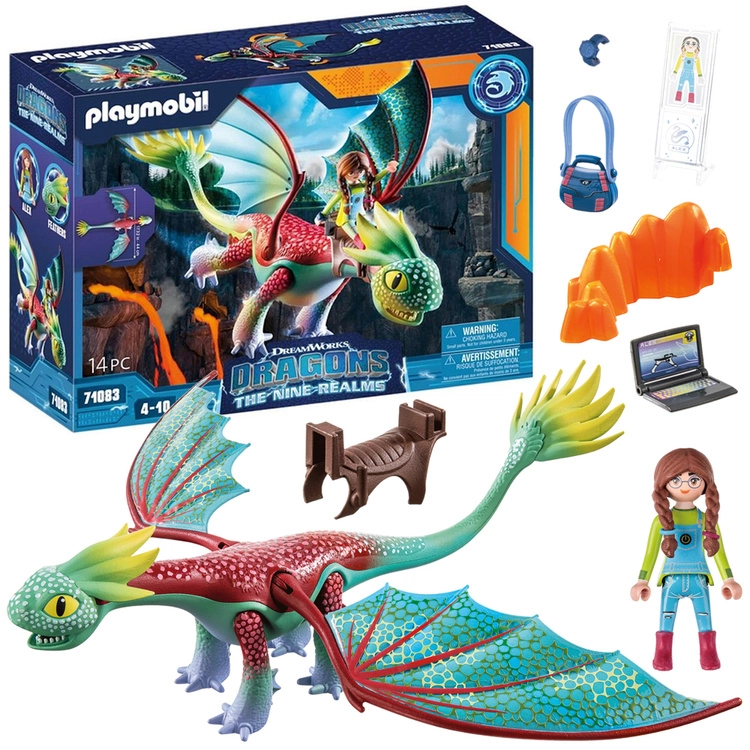 Dragons 71083 Sada figurek Feathers & Alex