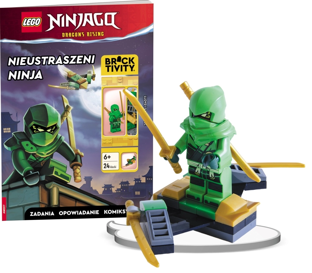 Lego Ninjago: Neohrožení ninjové – interaktivní kniha s minifigurkou Lloyda a kluzákem