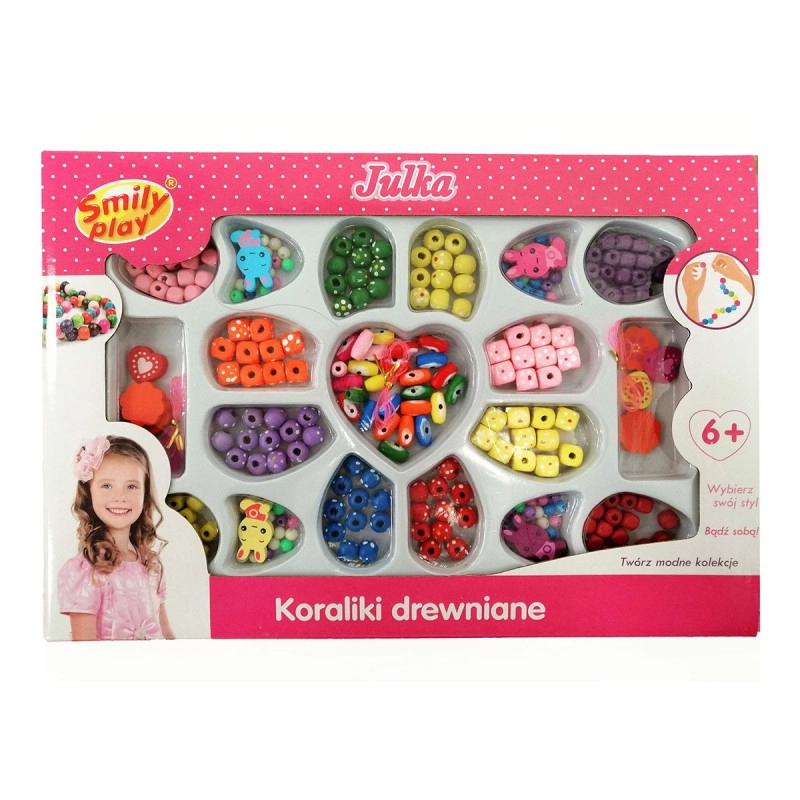 Sada dřevěných korálků