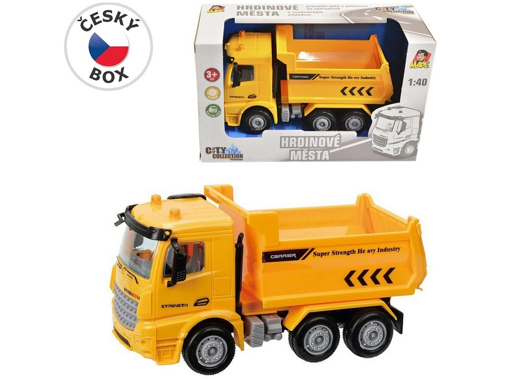 Auto stavební na setrvačník pro děti 16 cm