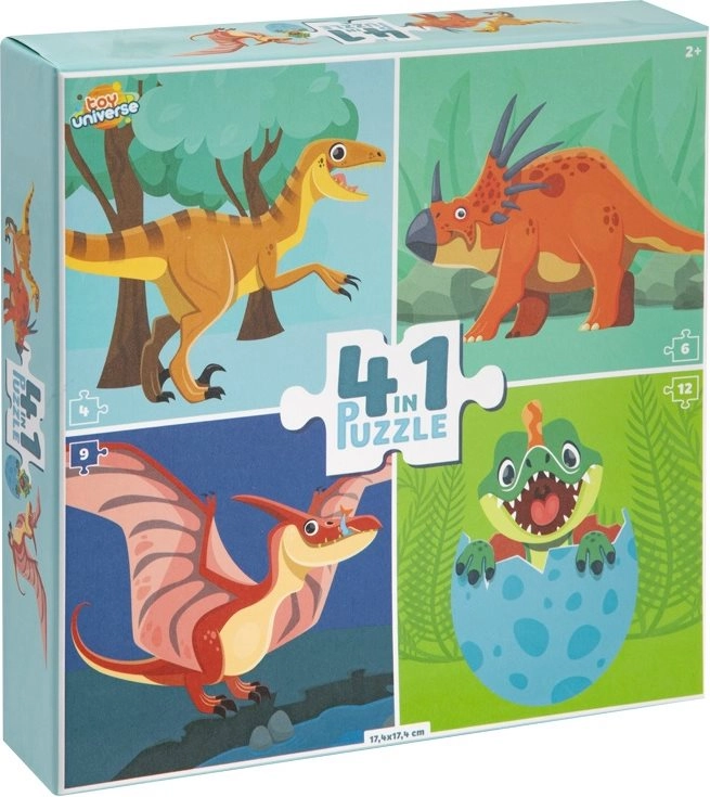 Puzzle dinosauři 4v1 TOY UNIVERSE