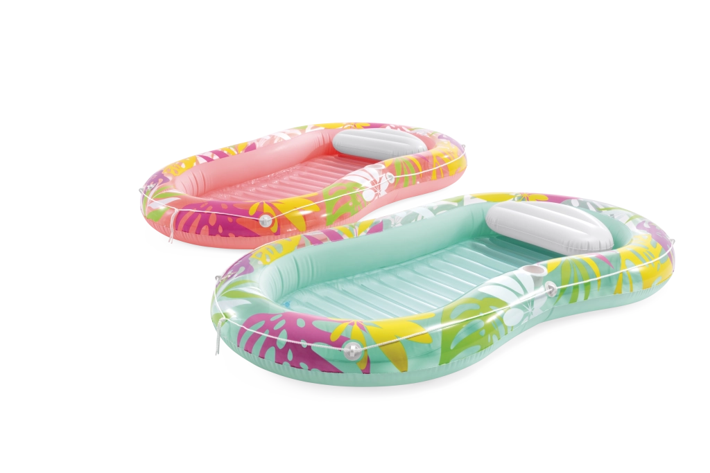 Nafukovací lehátko s polštářkem Tropical Oasis