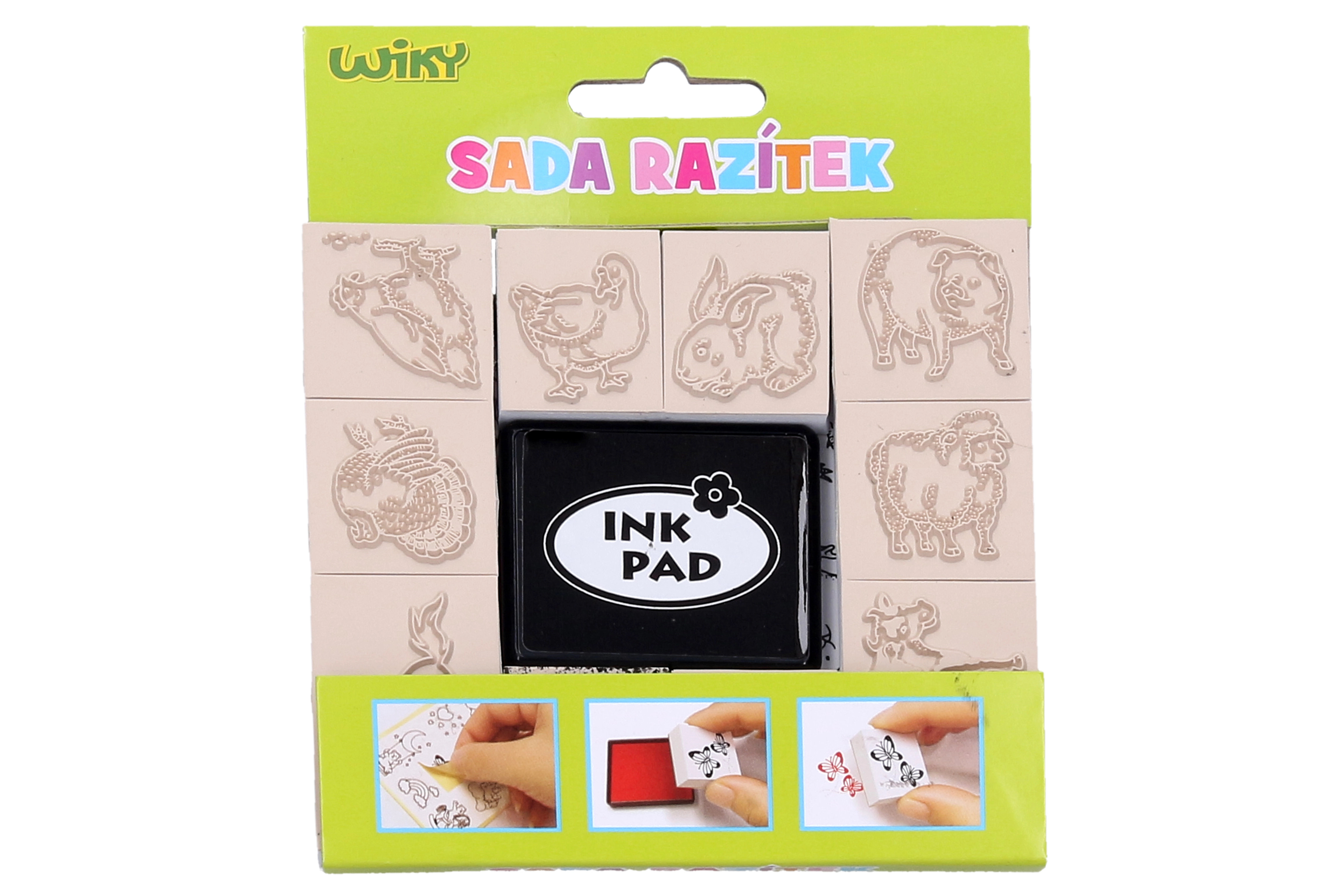 Levně Wiky Razítko sada zvířátek