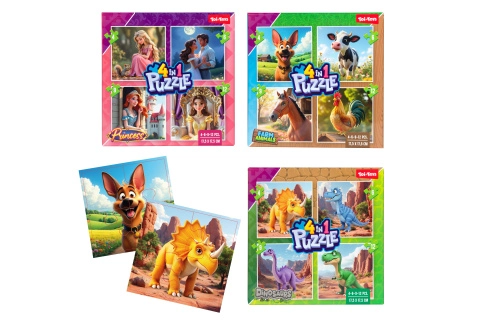 Puzzle 4 v 1 pro nejmenší