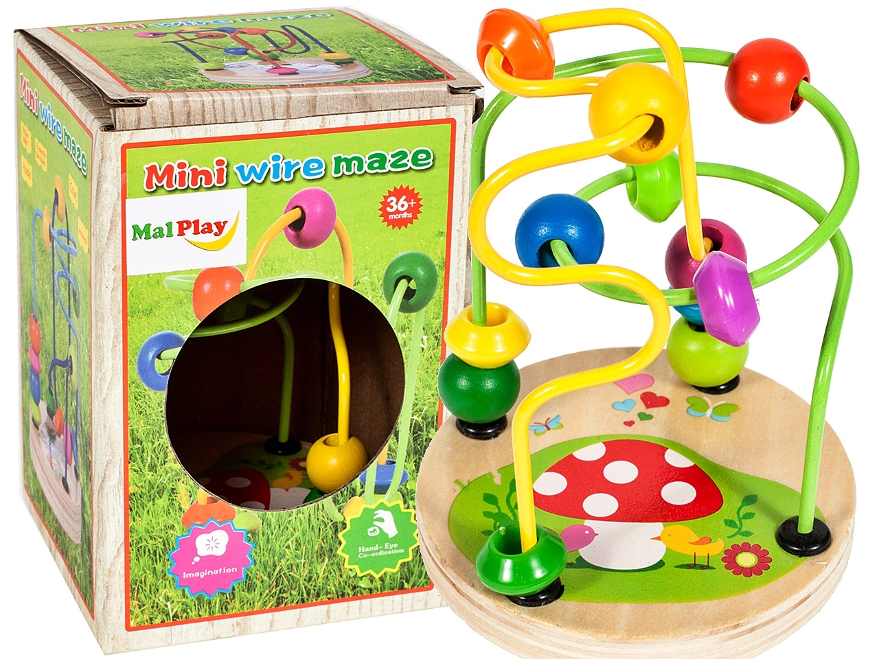 Dřevěné bludiště s kuličkami