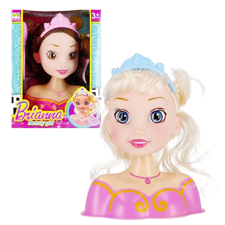 Hlava panenky na česání - styling set pro děti