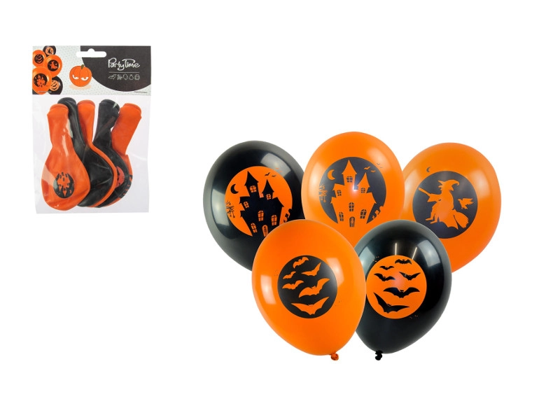 Balónky s halloweenským potiskem - 1 kus
