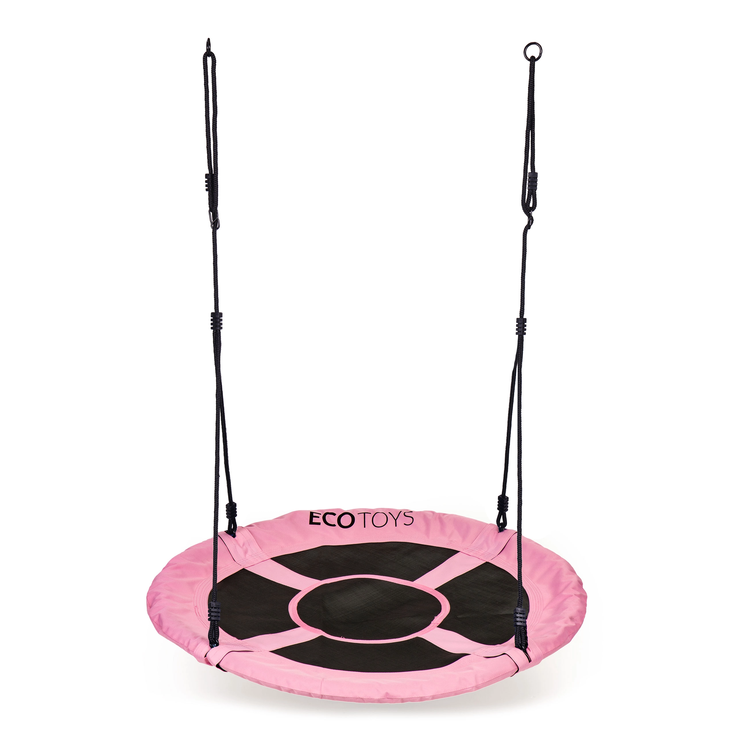 EcoToys houpací kruh Čapí hnízdo 100 cm růžová