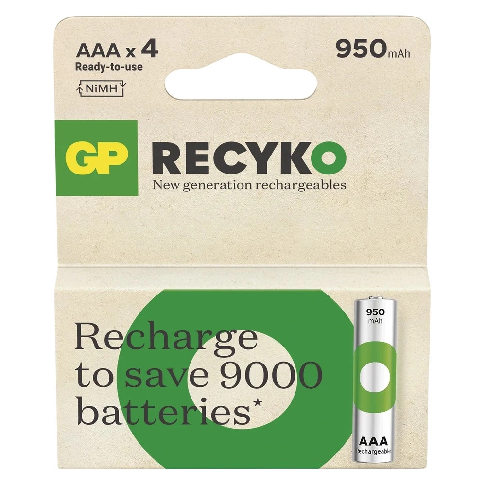 GP ReCyko AAA 950mAh 4ks 1032124090