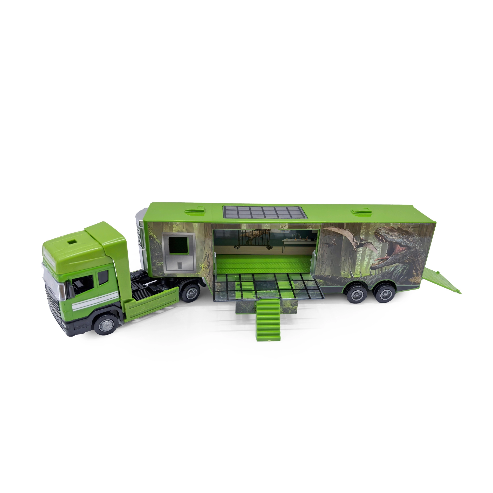 Auto kamion s motivem dinosaura, kov a plast, 32 cm