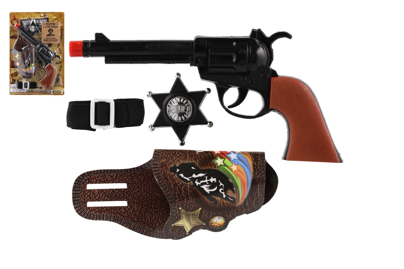 Klapací dětská pistole s doplňky 22 cm