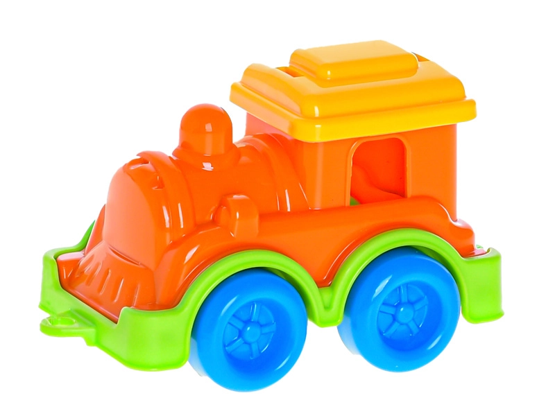 Plastový vláček 10 cm s volným chodem