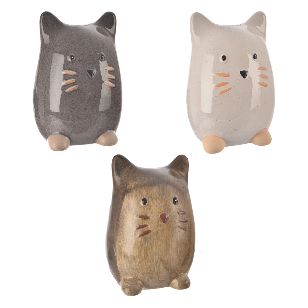 Porcelánová dekorace kočka 21 cm (3 varianty)