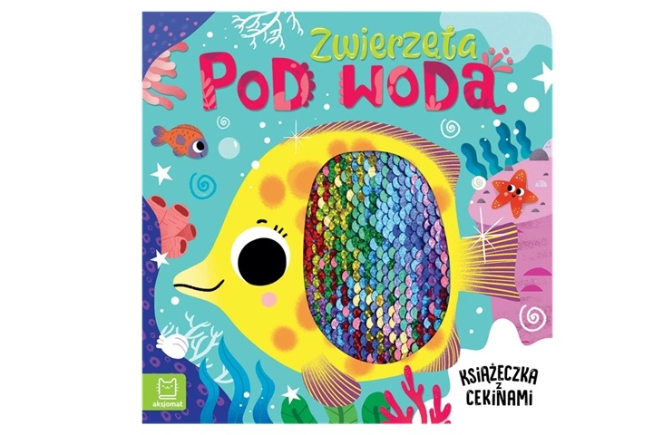 Zwierzęta pod vodou – senzorická knížka s flitry
