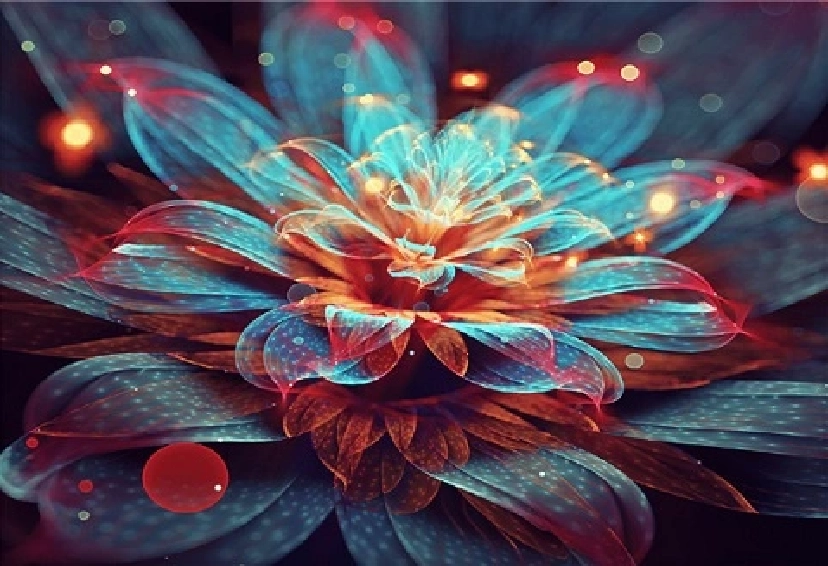 Diamantové malování Leknín 30 × 40 cm