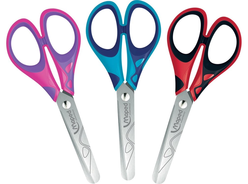 Levně Maped školní nůžky essentials soft 13 cm (mix barev)