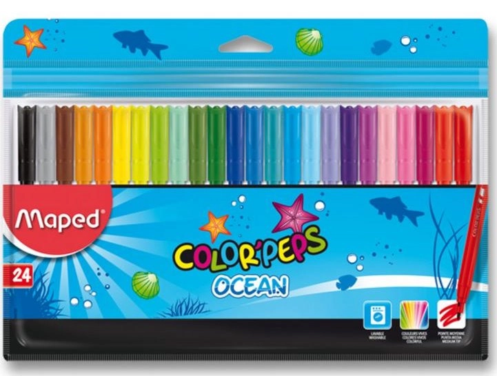 Levně Fixy Maped Color'Peps Ocean 24ks