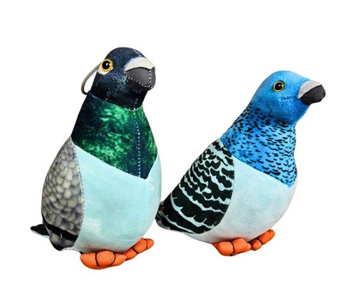 Plyšový holub – měkká hračka pro mazlení