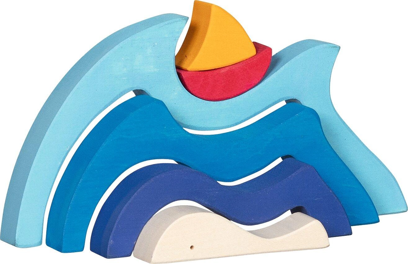 Dřevěné puzzle Moje malá loďka na moři