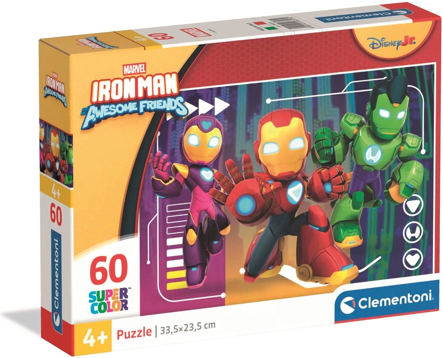 Puzzle Iron Man a úžasní přátelé 60 dílků CLEMENTONI