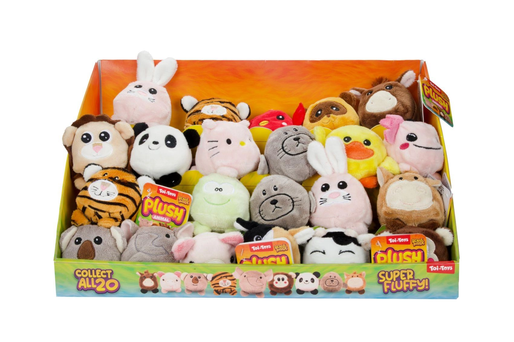 Plyšový míček zvířátko 8 cm, mix druhů