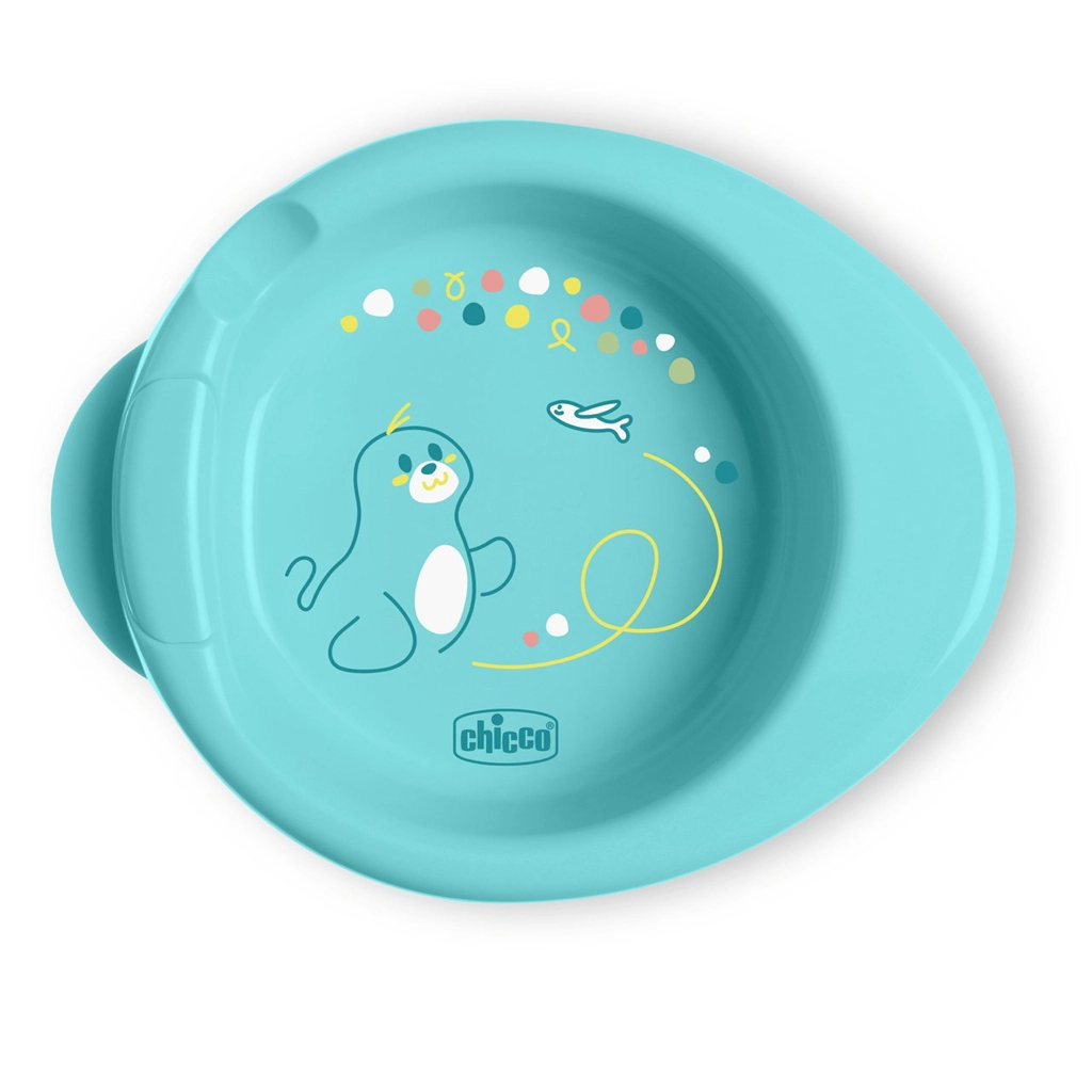 Chicco protiskluzový termotalíř Warmy teal 6m+