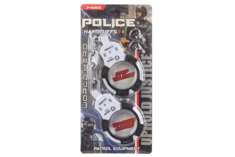 Policejní plastová pouta s klíčky