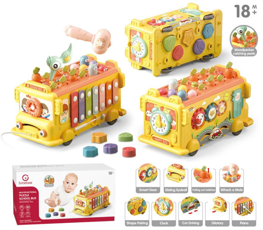 Edukační autobus s cimbálky a kladívkem