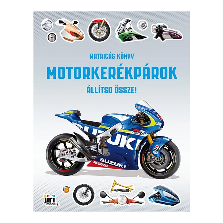 samolepková knížka poskládej si motorky (maďarská verze)