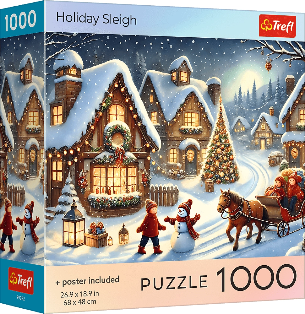 Puzzle Sváteční sáně 1000 dílků TREFL