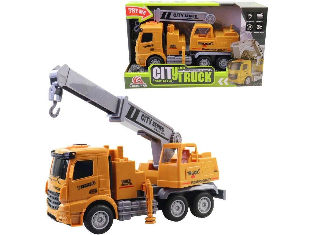 Dětský autojeřáb na baterie