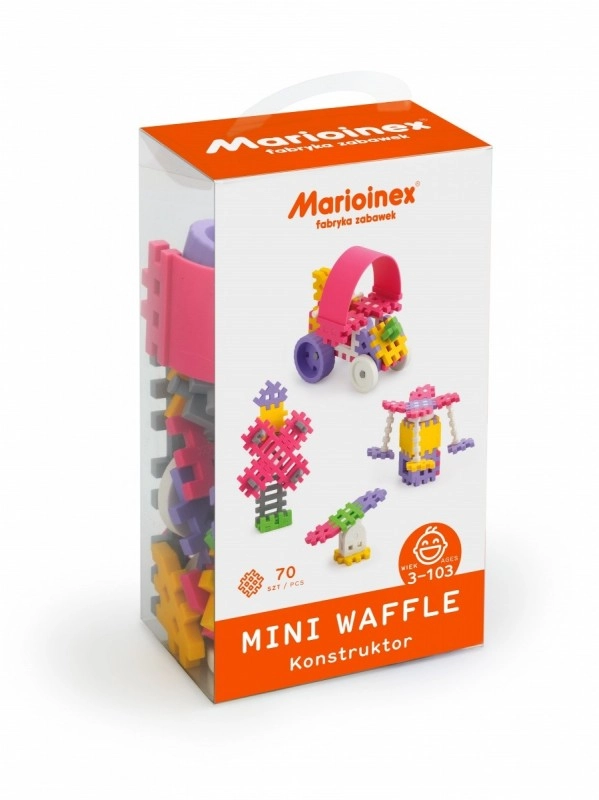 Levně Marioinex MINI WAFLE 70 ks Konstruktér dívky