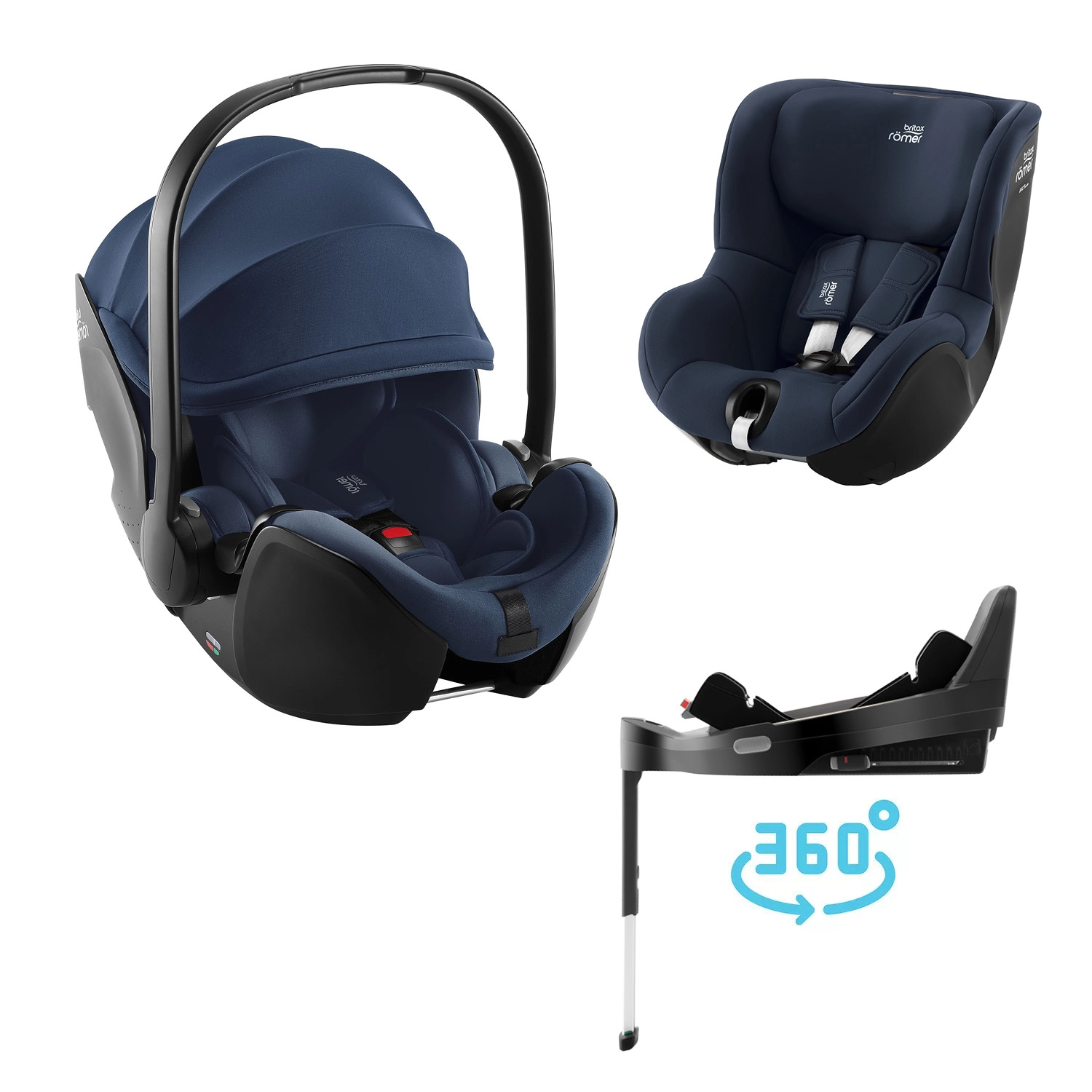 Autosedačkový set Britax Römer Baby-Safe Pro + Vario Base 5Z + Dualfix 5Z, Night Blue