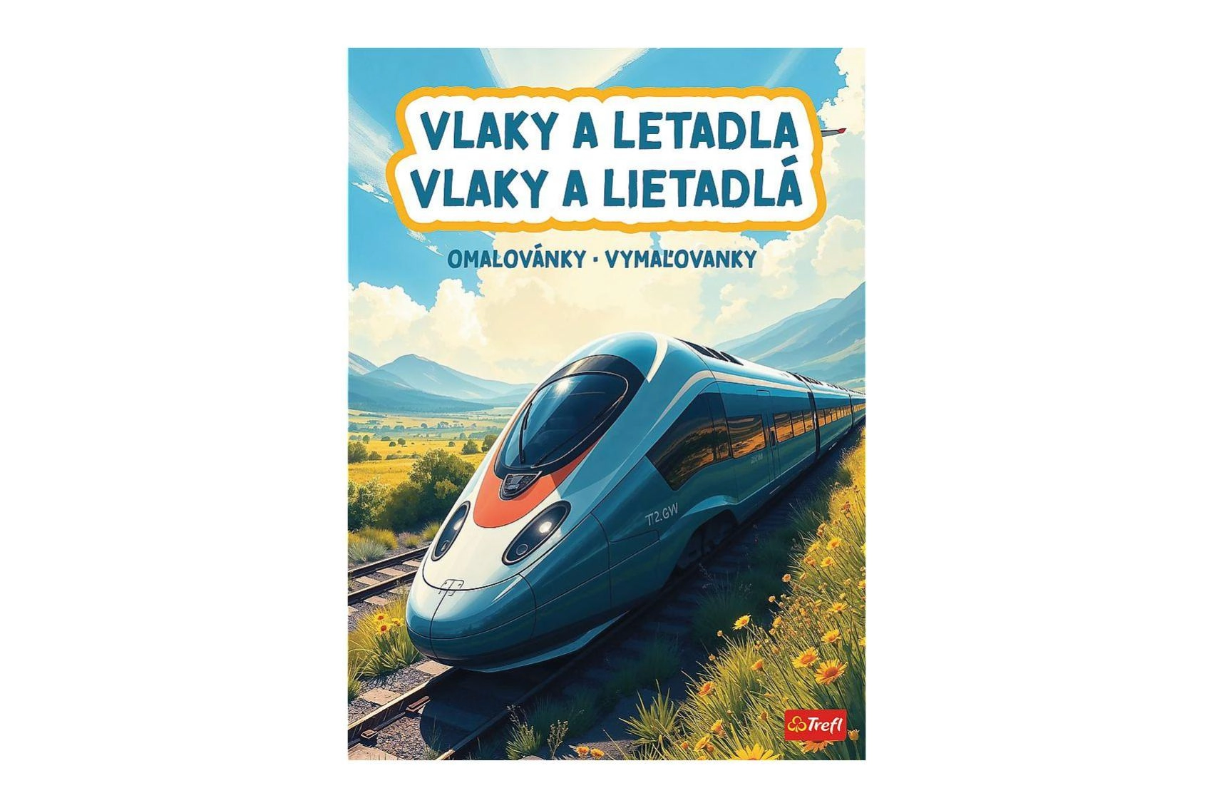 Omalovánky vlaky a letadla 20 × 27,5 cm