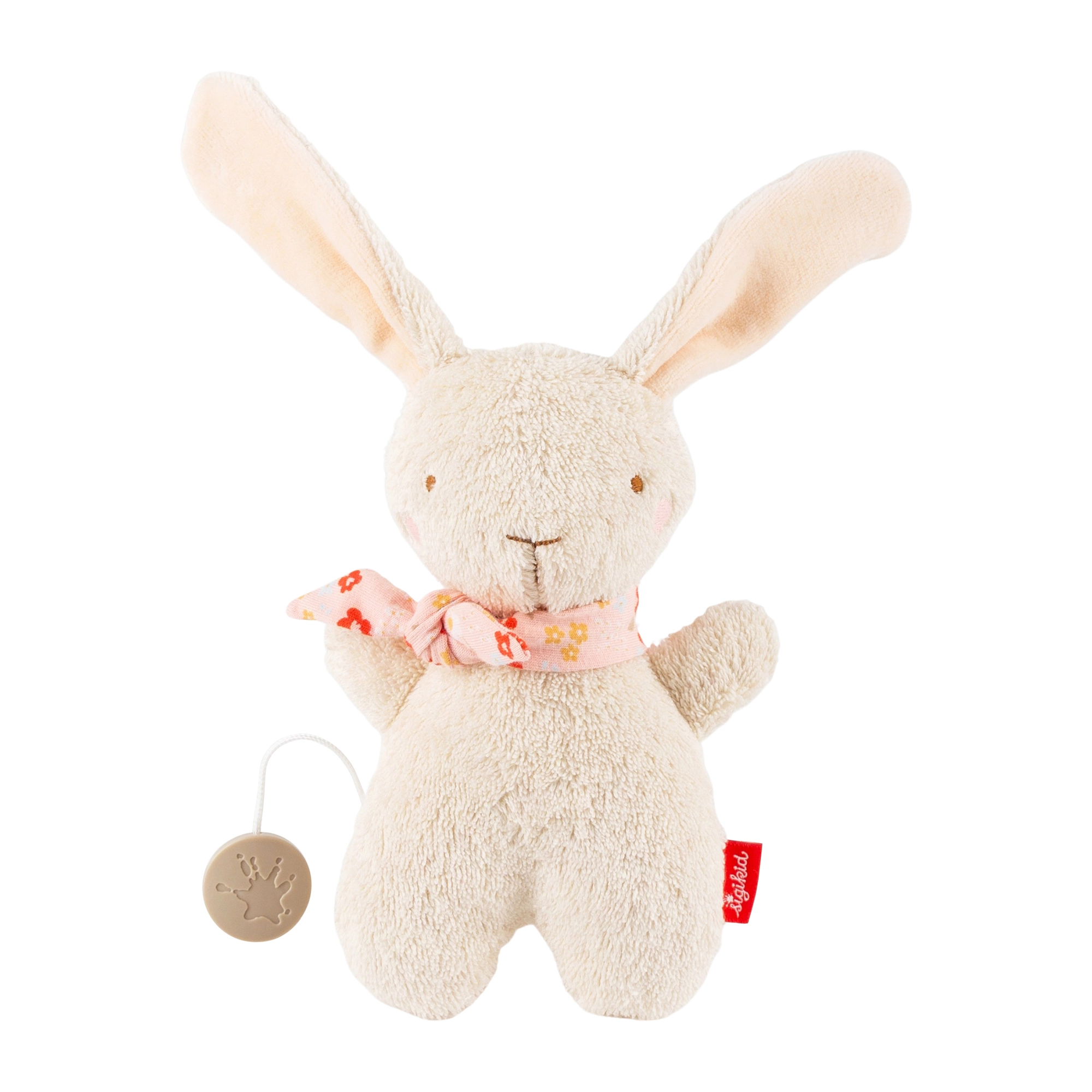 Levně Sigikid první plyšový králíček s hracím strojkem, ecru 19 cm