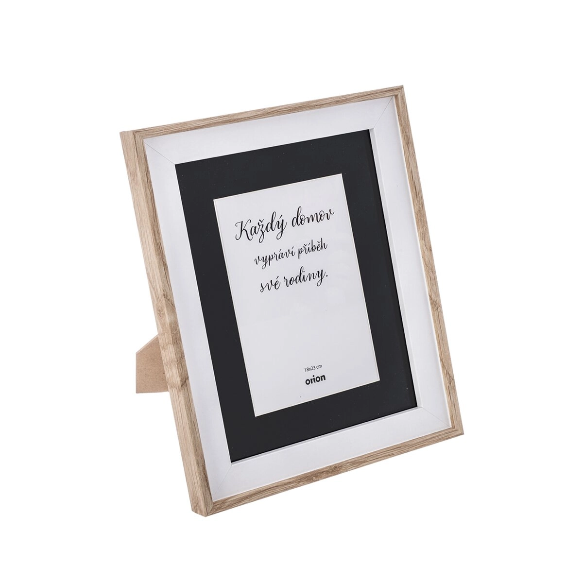 Dřevěný fotorámeček béžový 13 × 18 cm