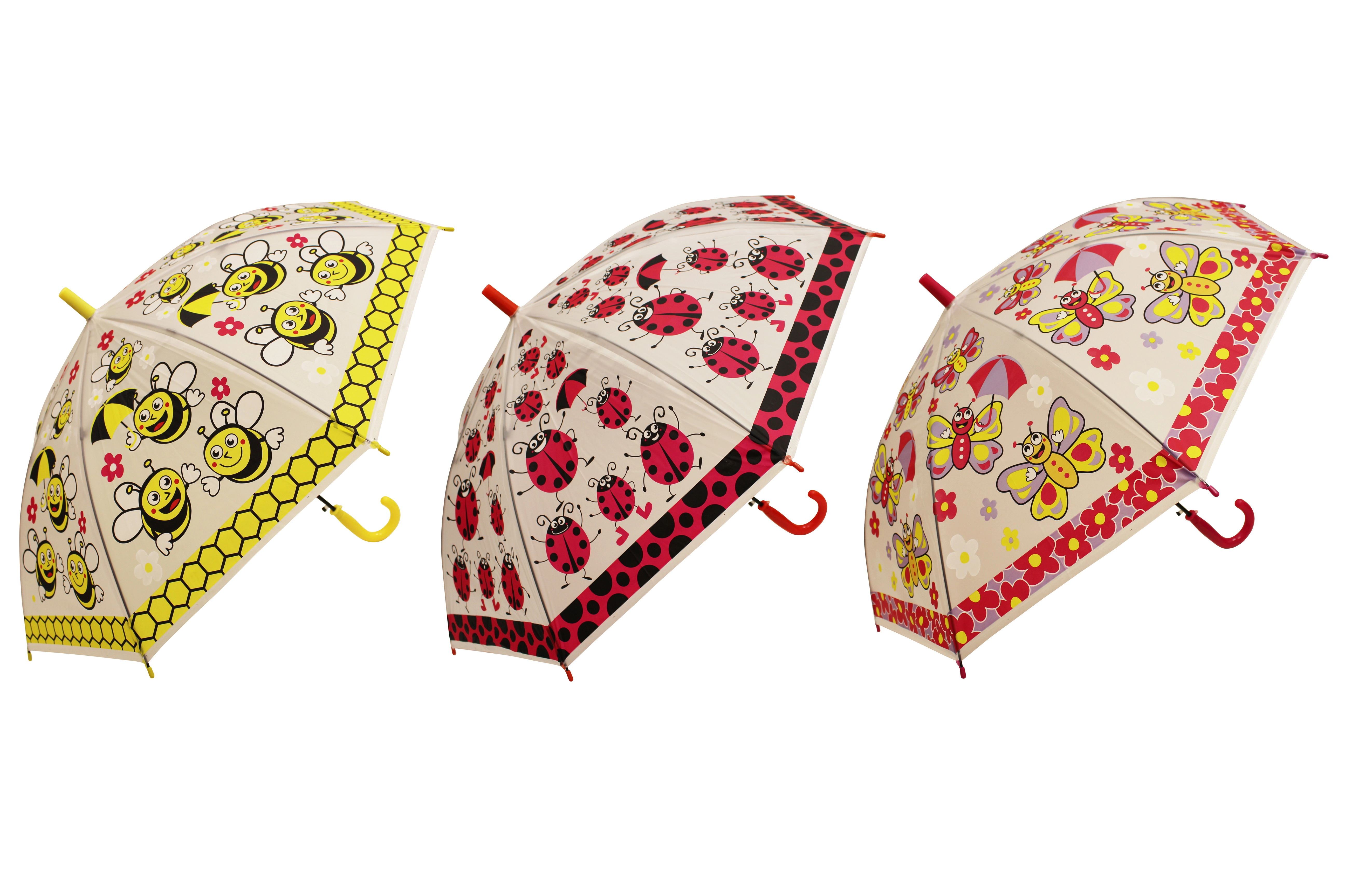 dětský deštník hmyz 50 cm – beruška, včela, motýl