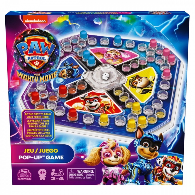 Stolní hra POP UP Člověče nezlob se PAW PATROL: THE MIGHTY MOVIE