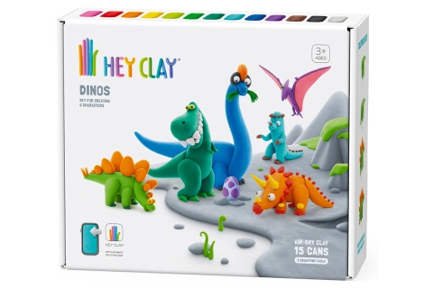 Plastová hmota Hey Clay set Dinosauři