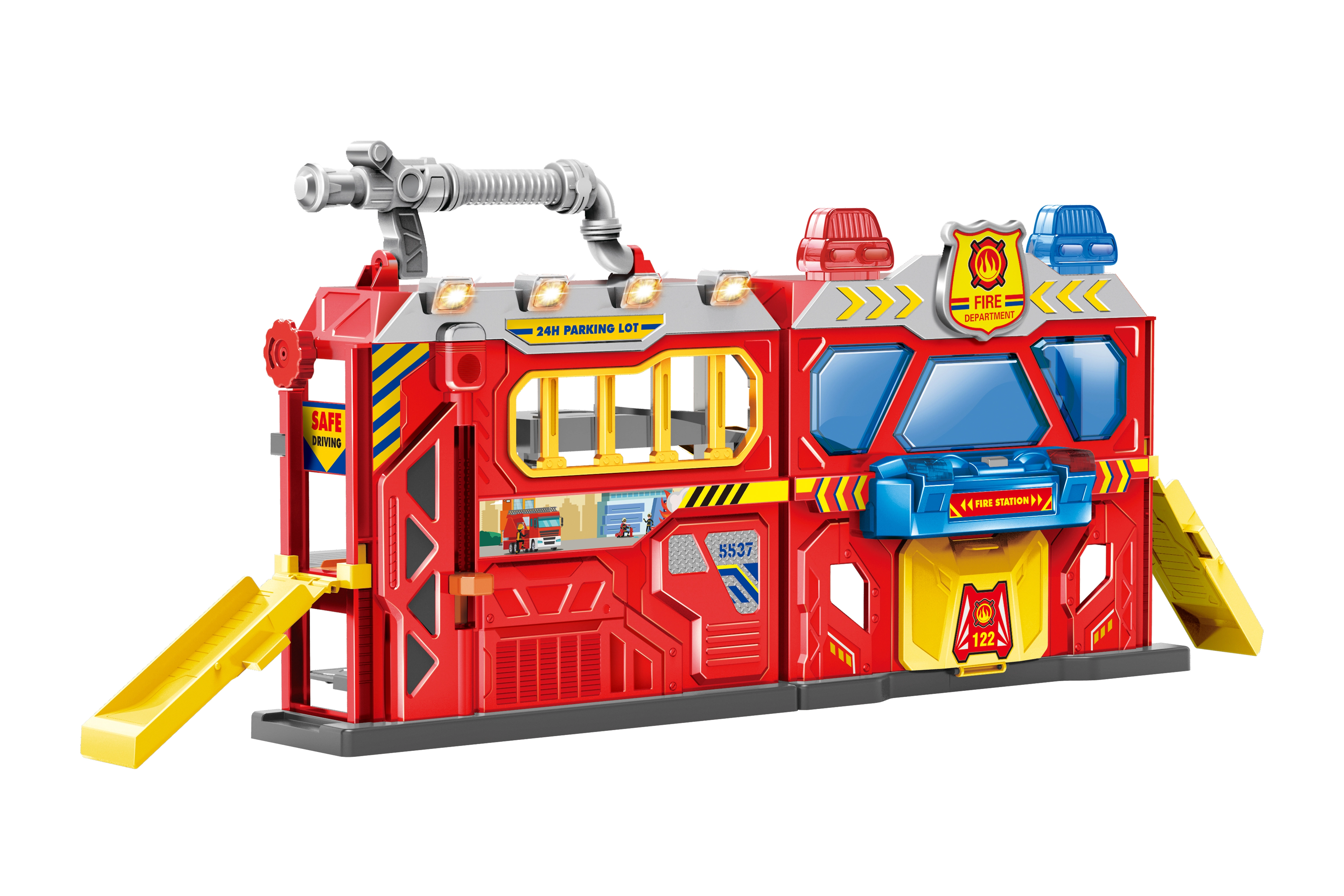 Levně Wiky Vehicles Hasičská stanice přenosná 56x18x23 cm