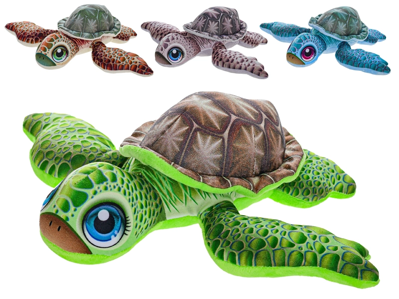 Plyšová želva s třpytivým krunýřem 28 cm