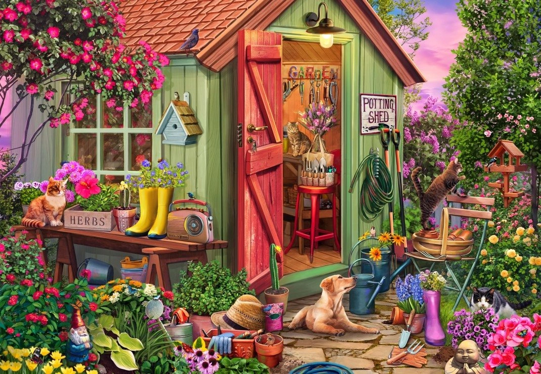 Bluebird puzzle Zahradní domek 1000 dílků